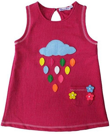 картинка КГ_ОТ Сарафан для девочки, 2-5 лет, 80% хлопок, 20% п/э, BONITO KIDS/OP330П/уп.4шт./меш.332шт. от магазина