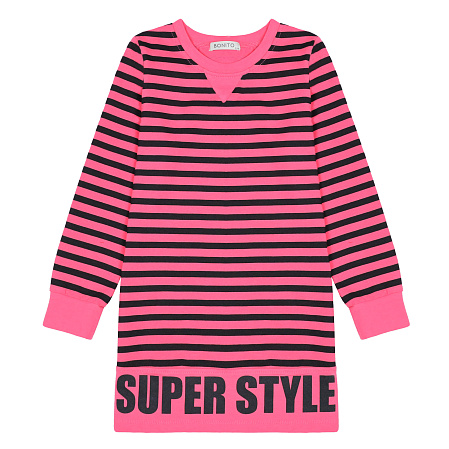 картинка БГ_ЧЗ Платье для девочки 92% х/б 8% лайкра  8-12 лет, BONITO KIDS/BK1708P(ЧЗ)/уп.5шт./меш.325шт. от магазина