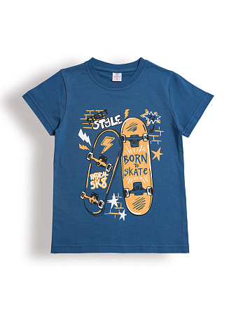 БГ_ЧЗ Футболка для мальчика 5-8 лет 100% хлопок BONITO KIDS/BK0002M(02-25)(ЧЗ)/уп.4шт./меш.700шт. от магазина