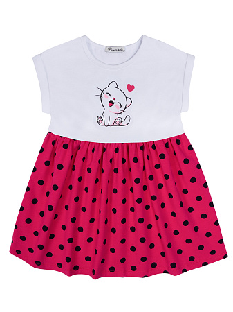картинка БГ_ЧЗ Платье для девочки 2-5 лет 92% хлопок, 8% лайкра BONITO KIDS/BK1438P(12-25)(ЧЗ)/уп.4шт./меш.400шт. от магазина