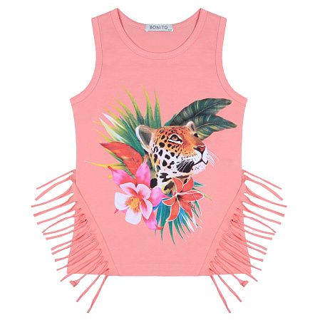 картинка БГ Майка для девочек 8-12 лет 95% хлопок, 5% лайкра BONITO KIDS/BK1591M/уп.5шт./меш.600шт. от магазина
