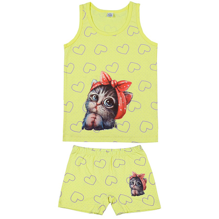 картинка ЧЗ Комплект для девочки  (майка,трусы) 8-12 лет BONITO KIDS/BK1684MT(ЧЗ)/уп.5шт./меш.450шт. от магазина